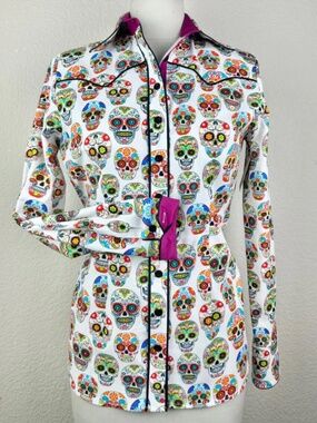 CR Ranch Wear XL skull shirt